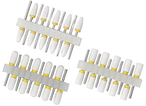 Juego de brocas para taladro de uñas de de 30 cabezales abrasivos de estilo ruso, herramientas para pulir manicura, para extraer y quitar fácilmente