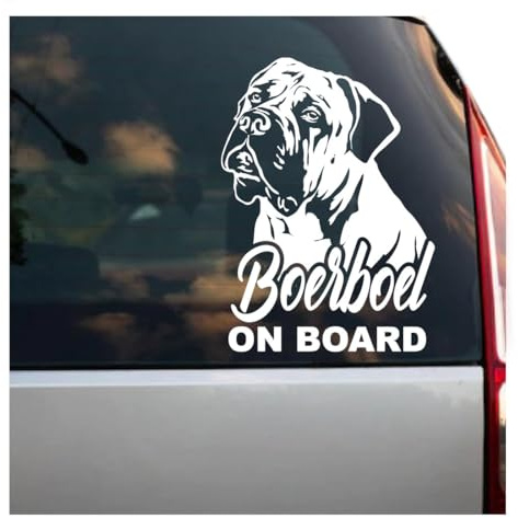 Aufkleber Boerboel 19x13,5cm (englisch)