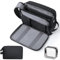 Aucuu Trousse de Toilette, Sac de Toilette Accessoires Voyage, Trousse de Maquillage Femme Homme, Organisateurs de Toilettes, Grande Trousse de Rasage, Imperméable de Rasage Cosmétique Organisateur