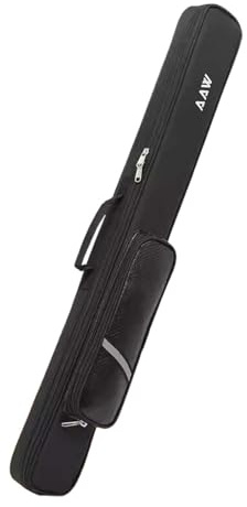 Qianly Pool Cue Case Protector Carrying Bag with Inner Pocket Portable Handle 3/4 Cue Case Snooker Cue Storage Pouch Accessory