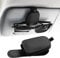 SIMDAO Sunglasses Holder for Car,Magnetic Leather Sunglass Holder,Sunglasses Holders for Car Sun Visor,Leather Sunglasses Clip Suitable for Different Size Eyeglasses (Black)