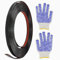 Modanatura Adesiva Parete 5m Striscia Adesiva Cromata Finitura a Specchio Metallizzata Acciaio Inossidabile Nero Decorative per Pareti Porte Mobili Auto (10mm)