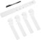 PATIKIL Plastic Plant Tags, 50 Pcs Wrap Around Plant Labels Adjustable Nursery Garden Tags Waterproof Hanging Tags Tree Tags with Pen for Plant Garden, White