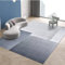 Kinder Zimmer Webteppich Grau-blau Geometrisches Design Minimalistisches Rechteck Anpassbar Teppich Anti Rutsch Teppich Lang 70X140cm