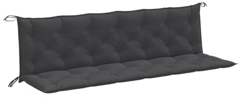 vidaXL Gartenbank-Auflagen 2 STK. Melange Anthrazit 200x50x7 cm Stoff