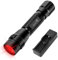 ULTRAFIRE Linterna LED Roja de 620-630 nm, Luz Roja de Caza, Antorcha de Caza Roja Accesorios Caza con Batería y Cargador, Luz Roja de 656 Pies para Astronomía, Aviación, Observación Nocturna, CR1