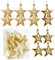 NZDFH Weihnachtskugeln Set 8pcs Sterne Weihnachtskugeln Gold Weihnachtsdeko Weihnachtsbaum Deko Weihnachtsbaum Kugeln Set Weihnachtskugeln Plastik Weihnachtsbaumschmuck