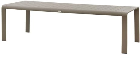 Hespéride – Domilly Café Gartentisch für 10 Personen, 260 x 100 cm, korrosionsbeständiges Aluminium, UV-beständig – für den Außenbereich, Terrasse