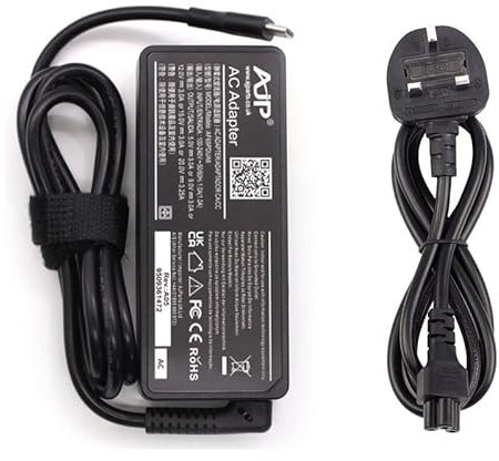 65W USB C TYPE C AC Charger Replacement for Acer CHROMEBOOK VERO 514 CBV514-1H Laptop Adapter with UK power Cord