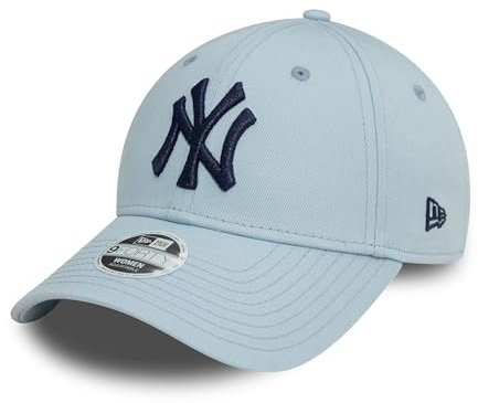 New Era New York Yankees Berretto da Donna Visiera Curva Logo della Squadra Regolabile Tifoso della MLB Cappellino Blu