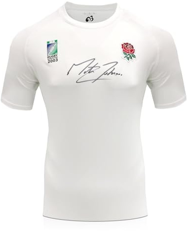 Martin Johnson Signed Commemorative Champions '03 England Rugby Shirt White