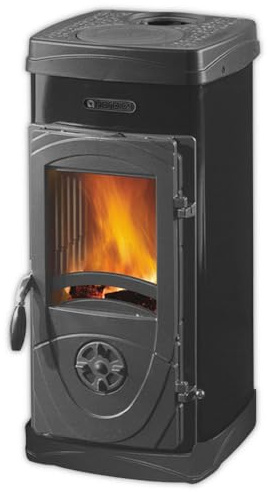 La Nordica Holzofen | SUPER JUNIOR LEAN | Werkstattofen | 5,0 kW | Schwarz