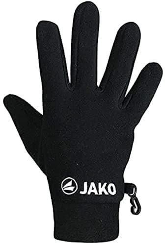 JAKO Unisex Fleecehandschuhe, Schwarz, 6