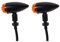 SFONIA 2pcs Motorrad Blinker Licht 12V Blinkerleuchten Motorrad Blinker Licht Wasserdicht Universal Scooter Quad Cruiser Off Road (Gelb)