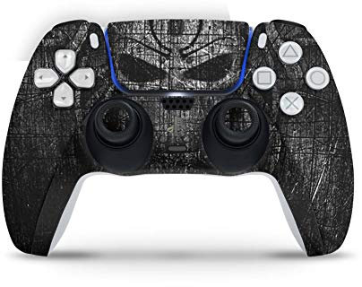 Skins4u Design Aufkleber Skin Wrap Folie für Sony Playstation 5 Controller PS5 DualSense Skins Schutz Folie Black Demon
