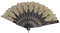 Milisten Hand Fan Chinese Style Fan Large Folding Hand Fan Bridal Hand Fan Women Fan with Tassel Festival Performance Fan Home Decorative Accessories (Black)
