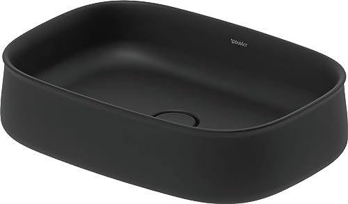 Duravit Zencha Aufsatzbecken 550 mm, ohne Hahnloch, 2373551379, Farbe: Anthrazit matt