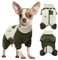DENTRUN Hundejacke Kleine Hunde, Wintermantel Hund XS, Hunde Jacken Kleine Hunde, Abnehmbare Turtleneck Hundemantel, Hundepullover, Chihuahua Kleidung(Aprikosengrün,XS)