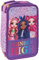 FCP Estuche escolar Rainbow High Violeta 3 planos con cremallera completa + regalo llavero de lentejuelas y bolígrafo de colores, multicolor, standard, Estuche