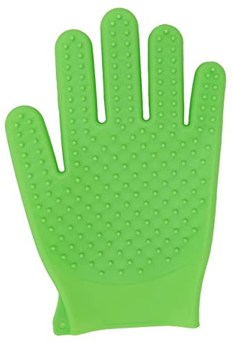 Tierhaarentferner-Handschuh, Silikon, Doppelseitig, Sanfter Fellpflege-Handschuh, Bürste, Fellpflege-Handschuh, Enthaarungshandschuh, Katzen-Massagehandschuh(#1)