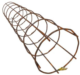 Generisch Baustahlmatte Mattenkorb Q188 rund 1,15m lang D 180-580mm Matte