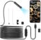 Sehawei 1080P HD Endoscopio Per Ispezione Serpente, Boroscopio Tipo C, Fotocamera Con 8 luci LED Per IPhone,IPad,Android e iOS,Smartphone (5M)
