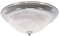 ValueLights | Silver Chrome Flush Ceiling Light Fitting with Clear Ribbed Textured Shade | Close-to-Ceiling Lights, Home Décor & Improvement Essential