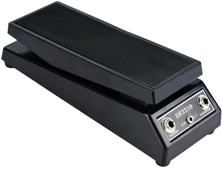 DF2210 Black Wah Pedal Classic Pedal Wah Guitar Effect Pedal Gitarren -Stereo -Volumenpedal, Auto Wah Wah Effekt für E -Gitarre, für Band DJ und Gitarrenspieler,