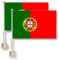 Flag King Portugal Drapeau pour fenêtre de Voiture 28 x 40 cm 100% Polyester Blanc Solide