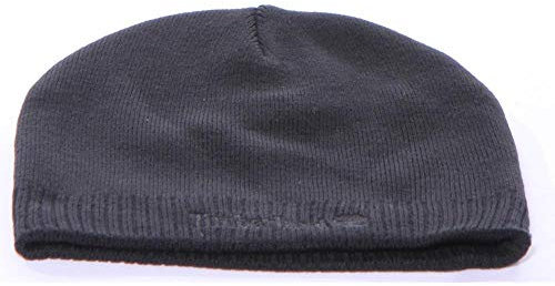 Timberland Herren Knit Logo Beanie Baskenmütze, Black, OS