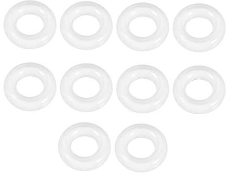 sourcing map 10 Stk. Silikon O-Ring VMQ Dichtungsring 8mm AD 4mm ID 2mm Breite Weiß