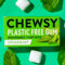 Chewsy alla menta verde | Chewing gum naturale, senza plastica | Senza zucchero, senza aspartame | 100% xilitolo, adatta ai denti | Vegano, 15 g (confezione da 12, 120 pezzi)