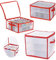 LS-LebenStil Aufbewahrungsbox 32 Weihnachtskugeln Christbaum-Kugeln Organizer