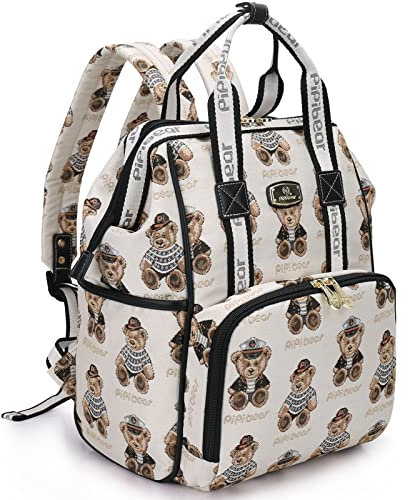 Pipibear Baby Wickelrucksack Wickeltasche, Entzückende Babytasche Jacquard