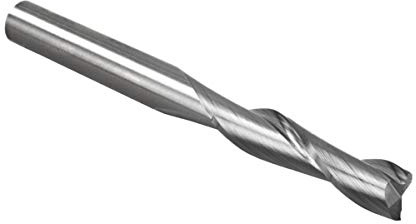 POWERTEC Solid Carbide Upcut Spiral Router Bits 1/4 Shank, 1/4 Cutting Diameter, 1 Cutting Length, Woodworking Router Bits on CNC, Metal Cutting Router Bits, 1/4 Spiral Upcut Router Bit (73002)