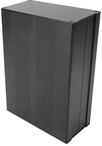 Caja de enfriamiento de aluminio Placa de circuito Caja de carcasa de proyecto electrónico de bricolaje Caja protectora de carcasa para productos electrónicos Disipador de calor 55 x 106 x 150 mm