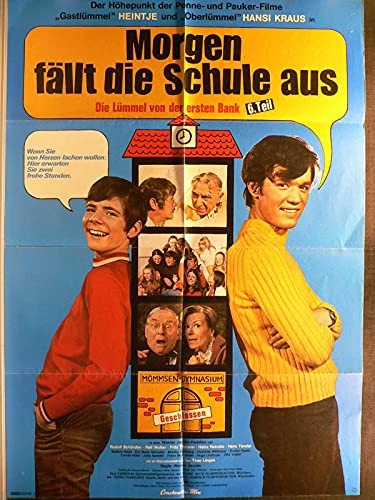 Morgen fällt die Schule aus - Hansi Kraus - Filmposter A1 84x60cm gefaltet