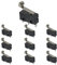 BOJACK KW4A(S) Micro Switch 5A 250V AC SPDT 1NO 1NC Limit Switch with Momentary Hinge Roller Lever Arm 3 Pins (Pack of 10 Pcs)