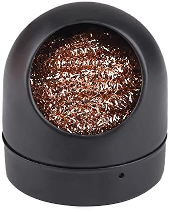 WANGCL Soldering Tip Iron Cleaner, Solder Tip Cleaning Wire and Metal Brass Holder Station