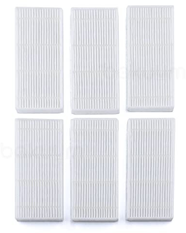 Pack 6 Filtros Hepa para deposito de polvo y suciedad de Cecotec Conga 2290 Ultra y Titanium. Filtros HEPA para robot aspirador solo deposito de Polvo.