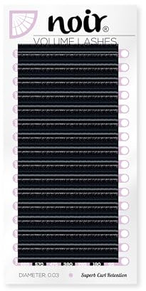Noir Volume Lashes Mega Volume Lashes Individual 0.03 D curl Mixed Eyelash Extensions
