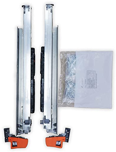 BLUM MOVENTO BLUMOTION S 760H - Rieles para cajones (550 mm, 40 kg, 1 par, incluye embrague y accesorios de montaje)