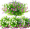 Künstliche Blumen Kunstblumen Draußen Kunstpflanzen Blumenstrauß Pflanzen Sträucher UV-beständig Balkonpflanzen Wie Echt für Balkonkasten Innen Außenbereich Garten Outdoor (6 Stück)