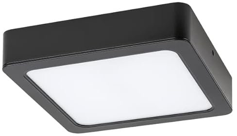 rabalux 2691 Deckenleuchte SHAUN quadratisch Kunststoff schwarz LED 4000K L:22cm B:22cm H:4.5cm