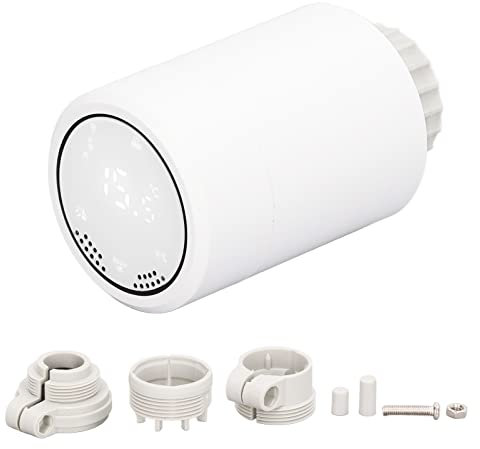 Thermostatic Radiator Valve, Smart Radiator Thermostat Smart Radiator Valve for Zigbee, Supporting APP Remote Control, Temperature Adjustment, Digital Radiator Thermostat