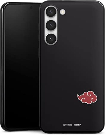 Silikon Hülle kompatibel mit Samsung Galaxy S23 Plus Case schwarz Handyhülle Akatsuki Naruto Shippuden Offizielles Lizenzprodukt