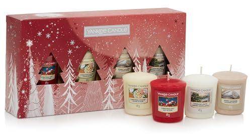 Yankee Candle Geschenkset | 4 duftende Votivkerzen | Bright Lights Collection | Perfekte Weihnachtsgeschenke für Frauen