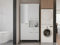 Vente-unique-Colonne de Salle de Bain avec Miroir sur Pied - 180 cm - Blanc - MINELA