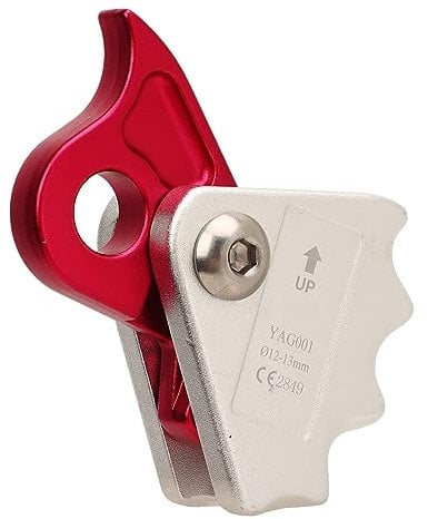 Fussbudget Adjustable Ascender, Aluminium Alloy Rope Riser Adjuster Rope Grab for Climbing and Mountaineering