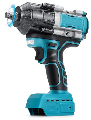 JUDANNA 900Nm Akku Schlagschrauber Kompatibel mit Makita 18V Lithium-Akku, 1/2 Zoll Schlagschrauber Akku Bürstenloser Drehschlagschrauber (Ohne Akku)